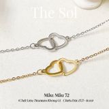  Lắc Tay Titan Double Heart - Mẫu 72 