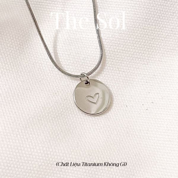  Dây Chuyền Titan Couple Heart 