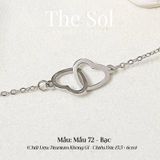  Lắc Tay Titan Double Heart - Mẫu 72 