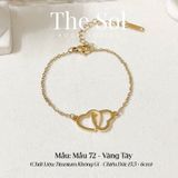  Lắc Tay Titan Double Heart - Mẫu 72 