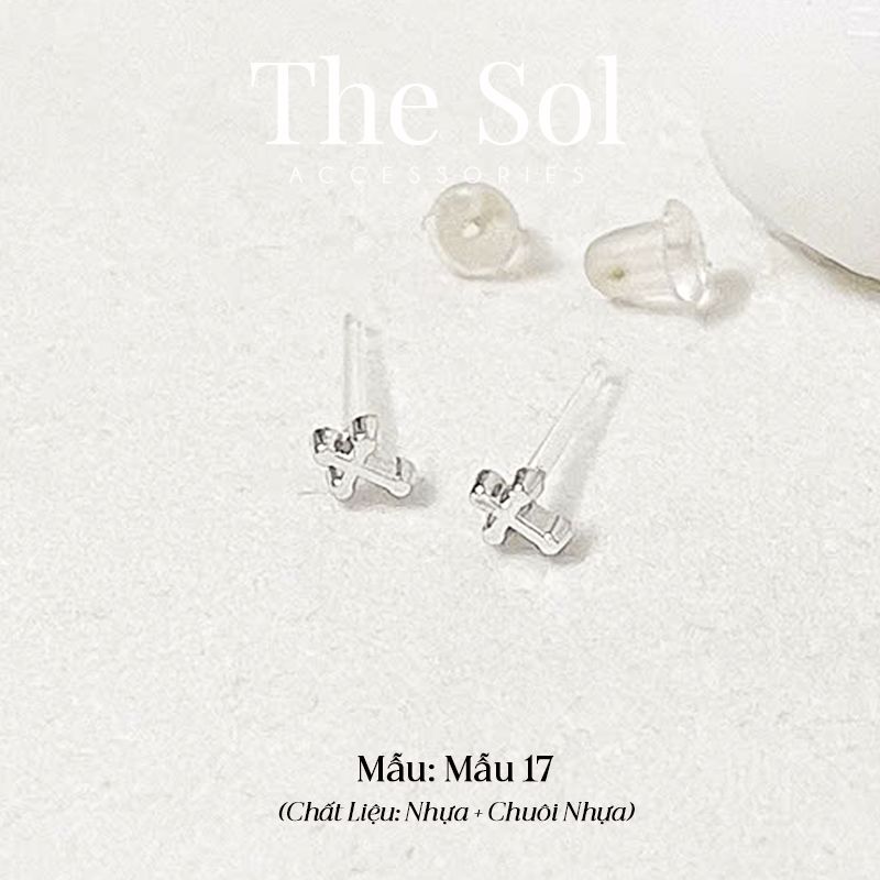  Bông Tai Nhựa 7K - BTN001 / BTN002 / BTN003 / BTN004 