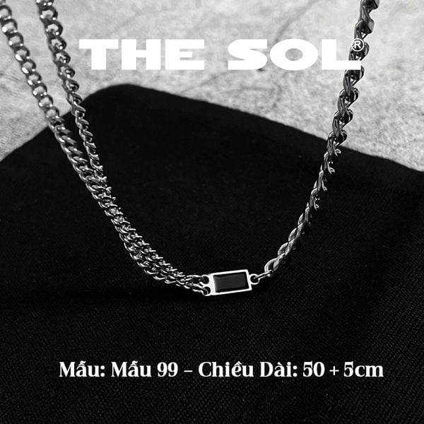  Dây Chuyền Titan Unisex Black Tag - Mẫu 99 