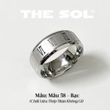  Nhẫn Titan Unisex Roman Numerals - Mẫu 58 