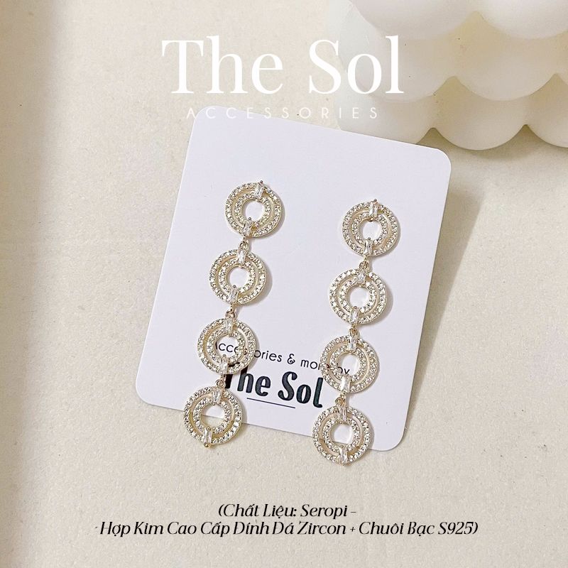  Bông Tai Seropi Five Golden Circles 