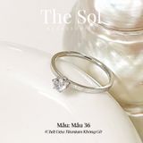 Nhẫn Titan Simple Diamond - Mẫu 36 