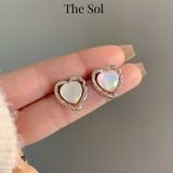  Bông Tai Hàn Quốc Hologram Heart 