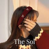  Cài Tóc Hàn Quốc Bling Heart In Velvet 