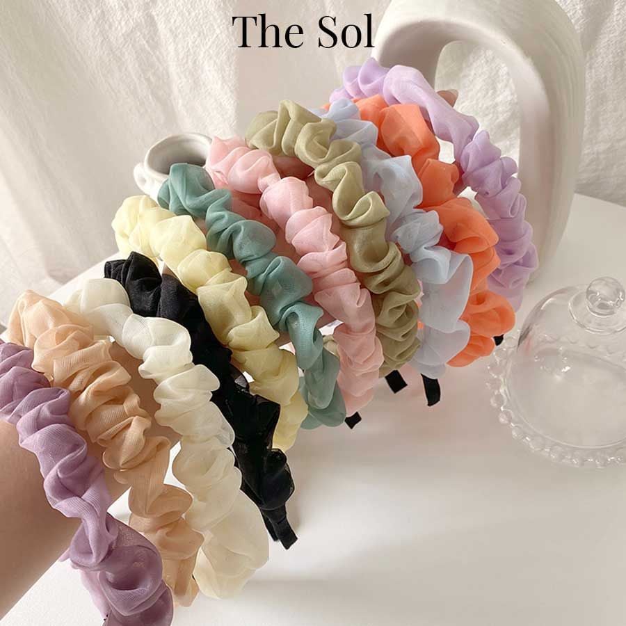  Cài Tóc Hàn Quốc Ruffled Chiffon 