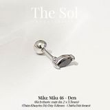  Khuyên Tai Thép Xi Mạ Mini Leaf - Mẫu 46 