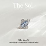  Khuyên Tai Thép Xi Mạ The Topaz - Mẫu 56 