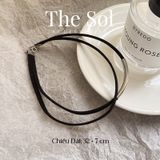  Choker Hàn Quốc Double Black Layer 