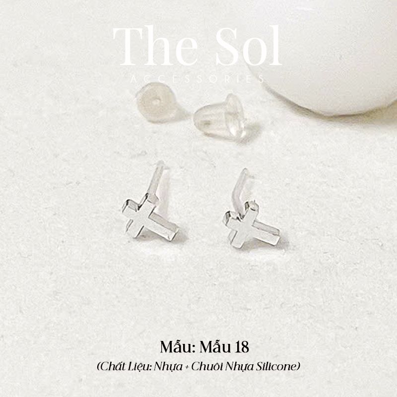  Bông Tai Nhựa 7K - BTN001 / BTN002 / BTN003 / BTN004 