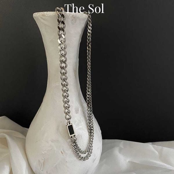  Dây Chuyền Titan Unisex Black Tag - Mẫu 99 