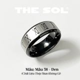  Nhẫn Titan Unisex Roman Numerals - Mẫu 58 