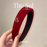  Cài Tóc Hàn Quốc Bling Heart In Velvet 
