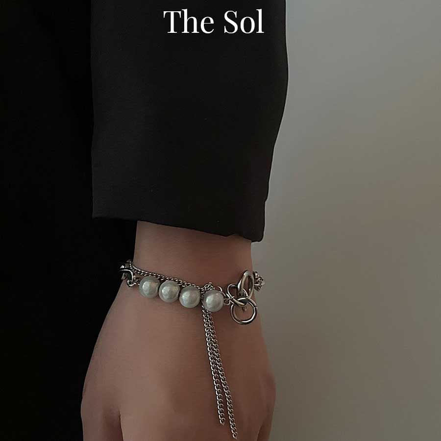  Lắc Tay Titan Unisex 4 Reflective Beads - Mẫu 26 