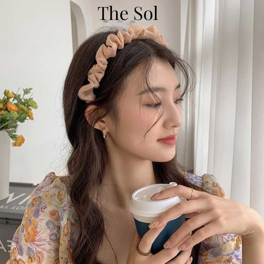  Cài Tóc Hàn Quốc Ruffled Chiffon 