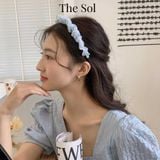  Cài Tóc Hàn Quốc Ruffled Chiffon 