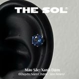  Khuyên Tai Titan Magnet Đính Đá Màu Sắc 6mm 