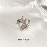  Khuyên Tai Thép Xi Mạ Pinky Bunny - Mẫu 54 
