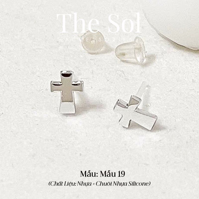  Bông Tai Nhựa 7K - BTN001 / BTN002 / BTN003 / BTN004 