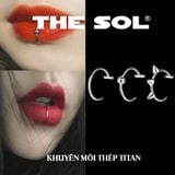  Khuyên Môi Titan Unisex 