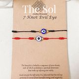  Lắc Tay Hàn Quốc Evil's Eye - Dây Vải 