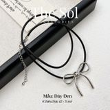  Dây Chuyền Hàn Quốc Trendy Bow - Dây Đen 