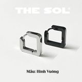  Khuyên Tai Titan Unisex The Thick Square 