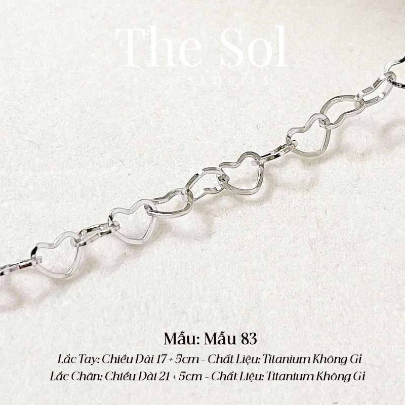  Lắc Chân Titan The Heart Chain - Mẫu 83 