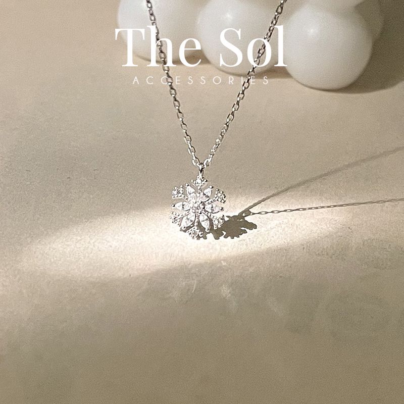  Dây Chuyền Bạc The Snow Flower 