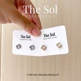  Bông Tai Titan Mini Diamond Square 
