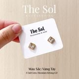  Bông Tai Titan Mini Diamond Square 