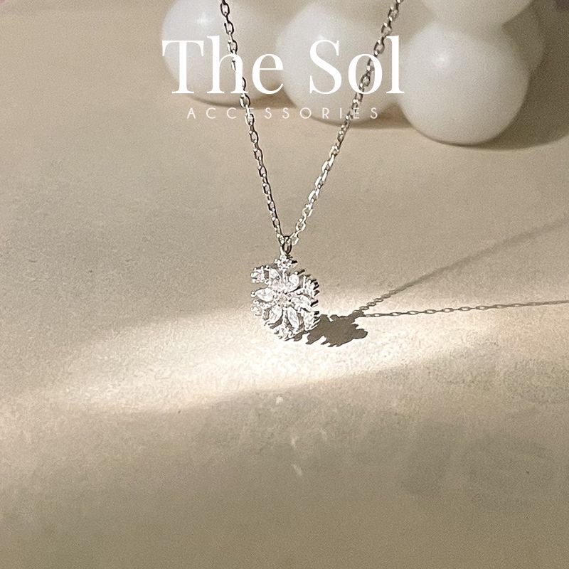  Dây Chuyền Bạc The Snow Flower 