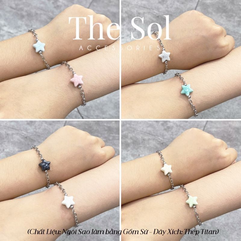 Lắc Tay Titan Couple Colour Star 