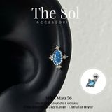  Khuyên Tai Thép Xi Mạ The Topaz - Mẫu 56 
