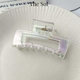  Kẹp Gắp Hàn Quốc Rectangle Hologram - 8.5cm 