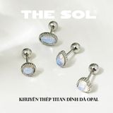  Khuyên Tai Thép Xi Mạ The Opal - Mẫu 122,123,124,125 