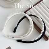  Cài Tóc Hàn Quốc Pearl Satin 