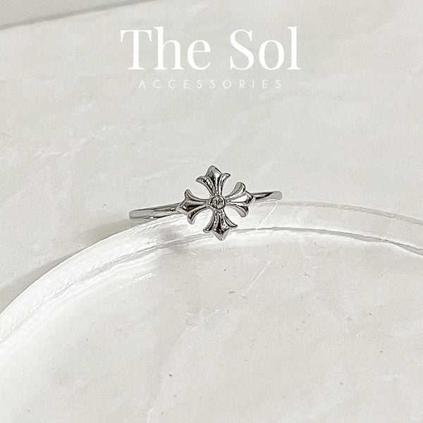  Nhẫn Titan Chrome Heart - Mẫu 117 