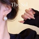  Bông Tai Hàn Quốc Big Pearl 