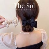  Kẹp Tóc Càng Cua Satin Bow 