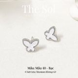  Bông Tai Titan White Butterfly 