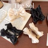  Kẹp Tóc Càng Cua Satin Bow 