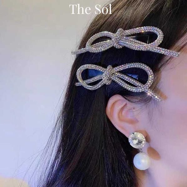 Kẹp Tóc Bling Bow - 1 Chiếc 