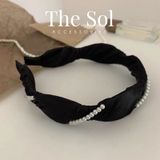  Cài Tóc Hàn Quốc Pearl With Silk 