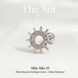  Khuyên Tai Thép Xi Mạ The Sun - Mẫu 55 