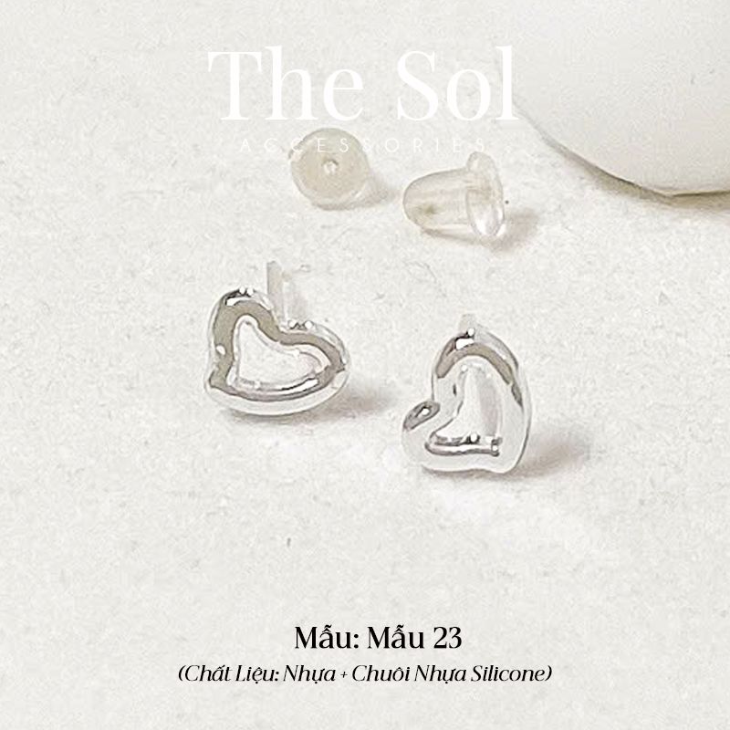  Bông Tai Nhựa 7K - BTN001 / BTN002 / BTN003 / BTN004 