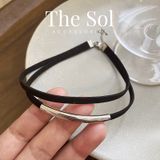  Choker Hàn Quốc Double Black Layer 