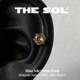  Khuyên Tai Titan Magnet Đính Đá Màu Sắc 6mm 